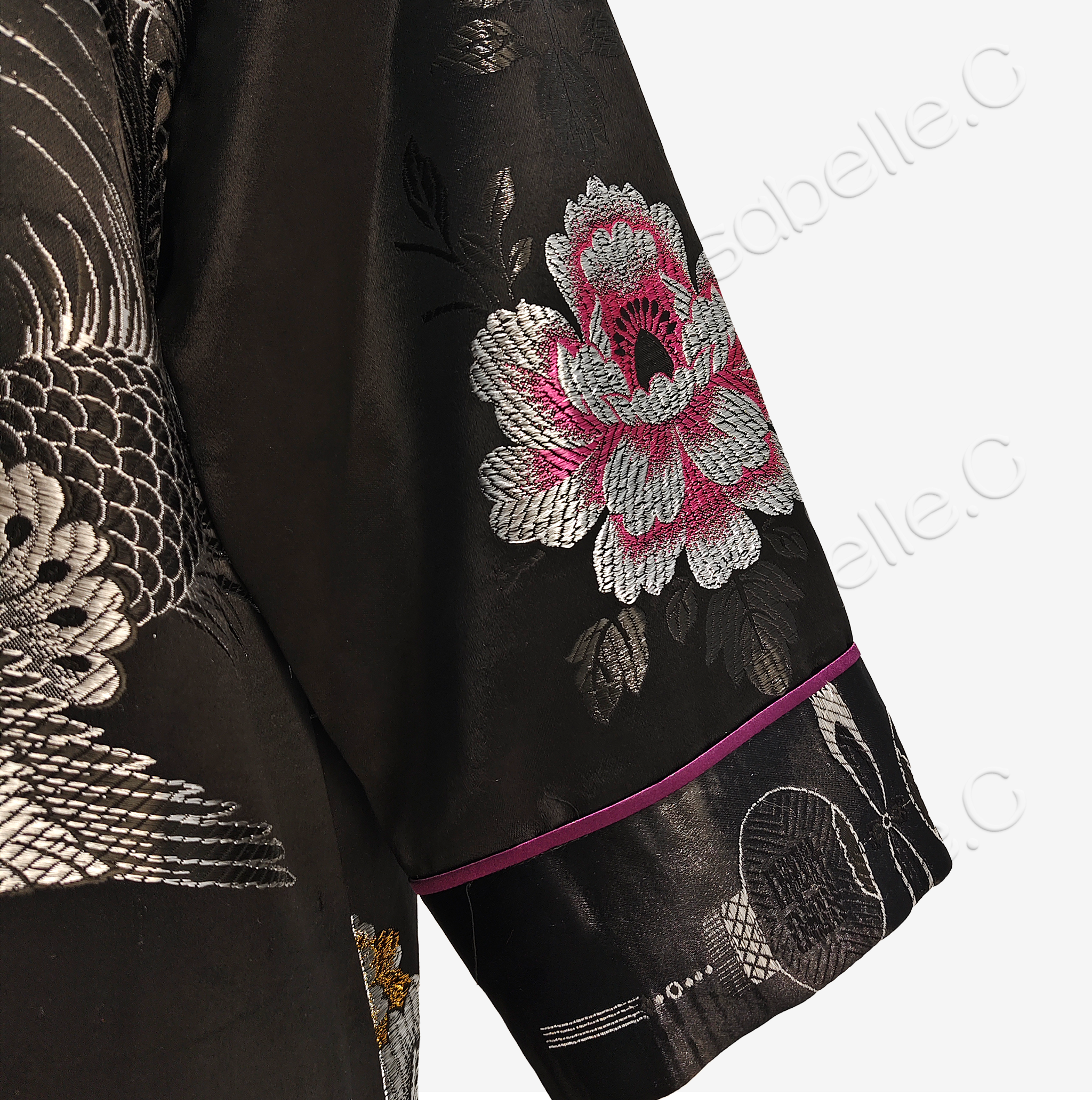 Silk Satin Oriental Mandarin Collar Jacket