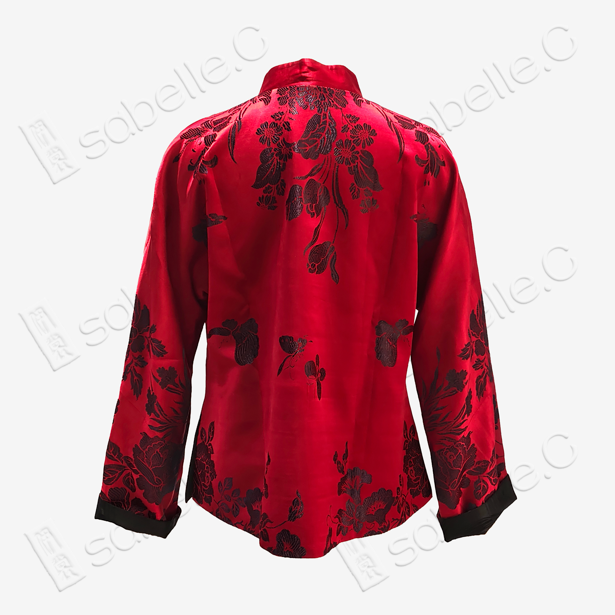 Silk Satin Oriental Mandarin Collar Jacket