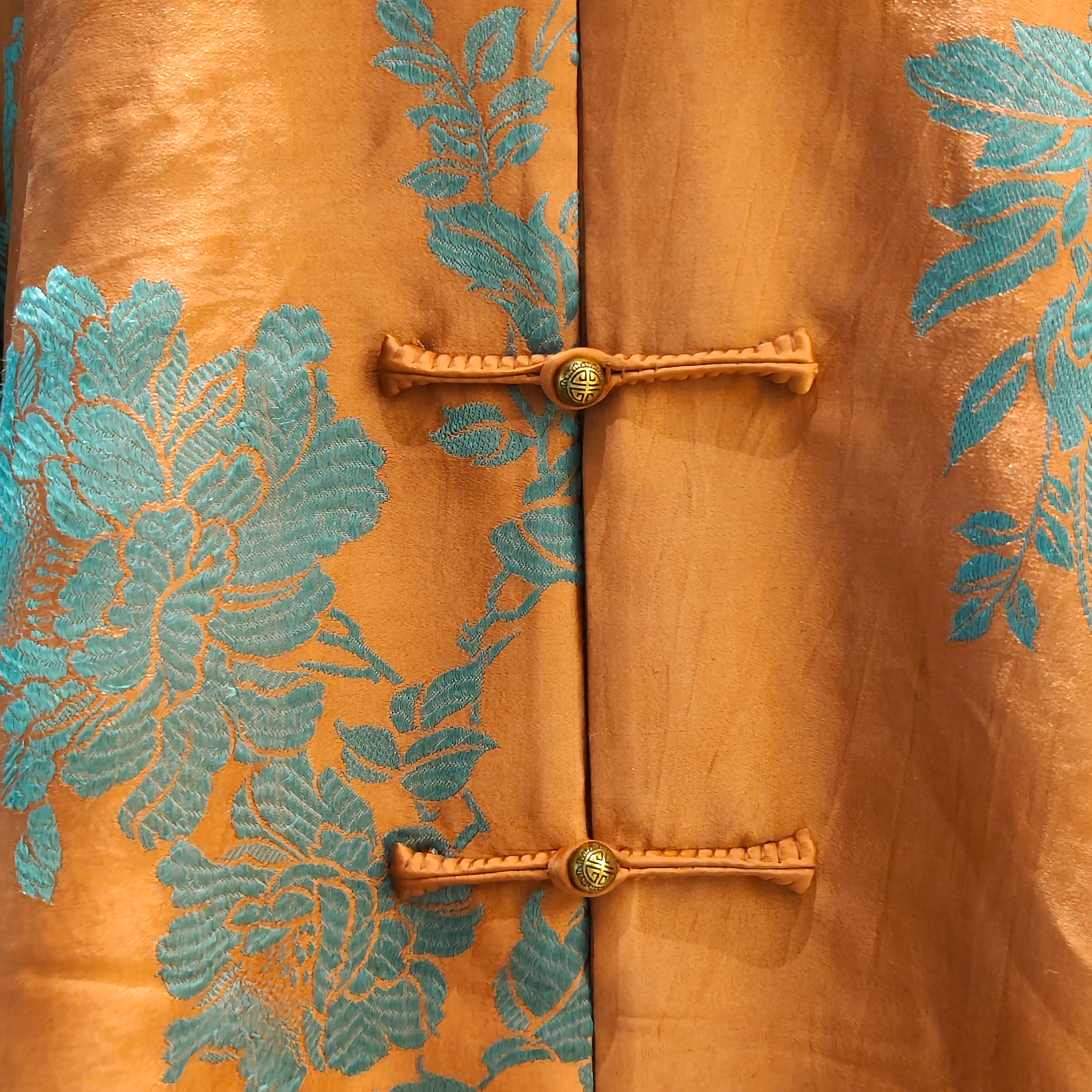 Silk Satin Oriental Mandarin Collar Jacket