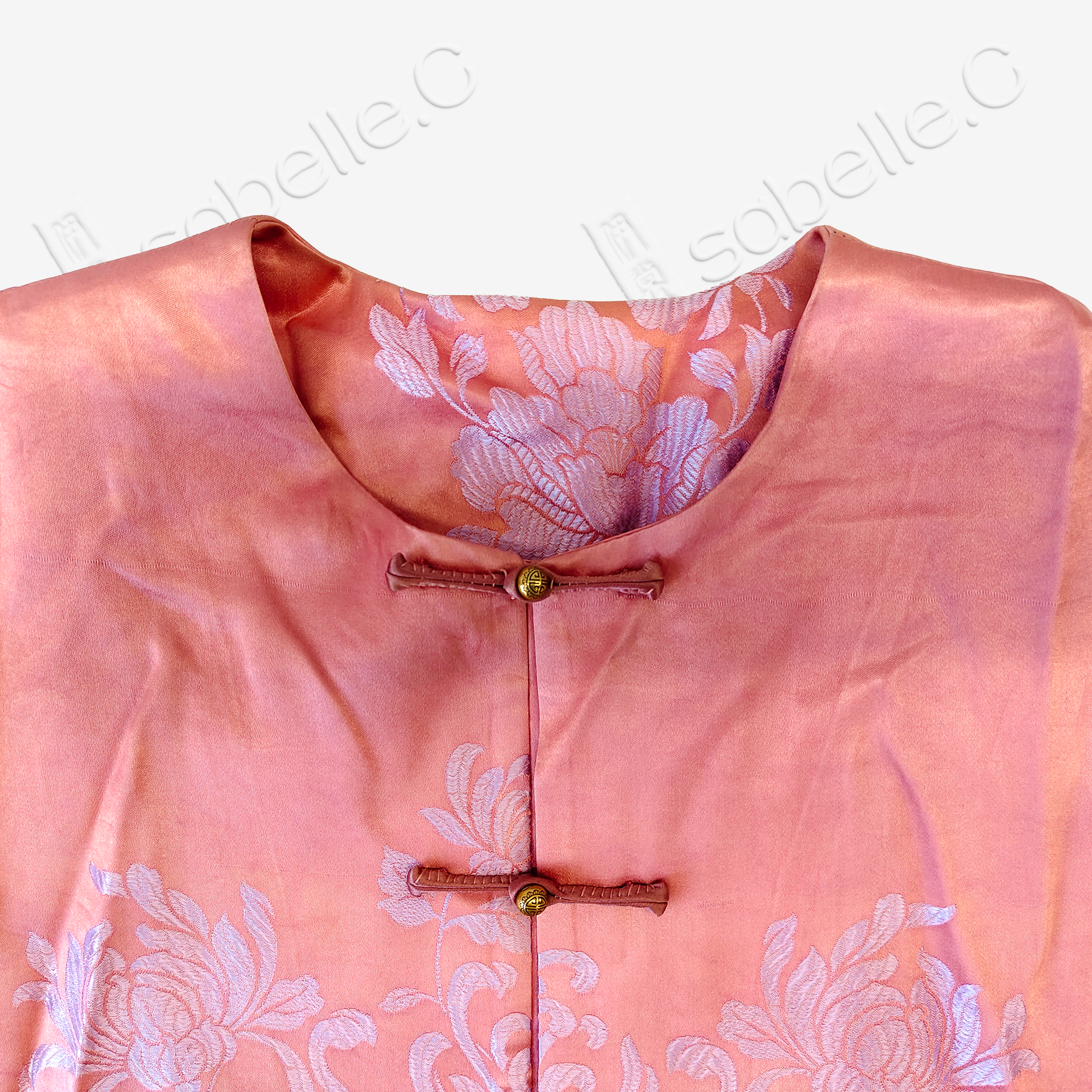 Silk Satin Oriental Mandarin Collar Jacket