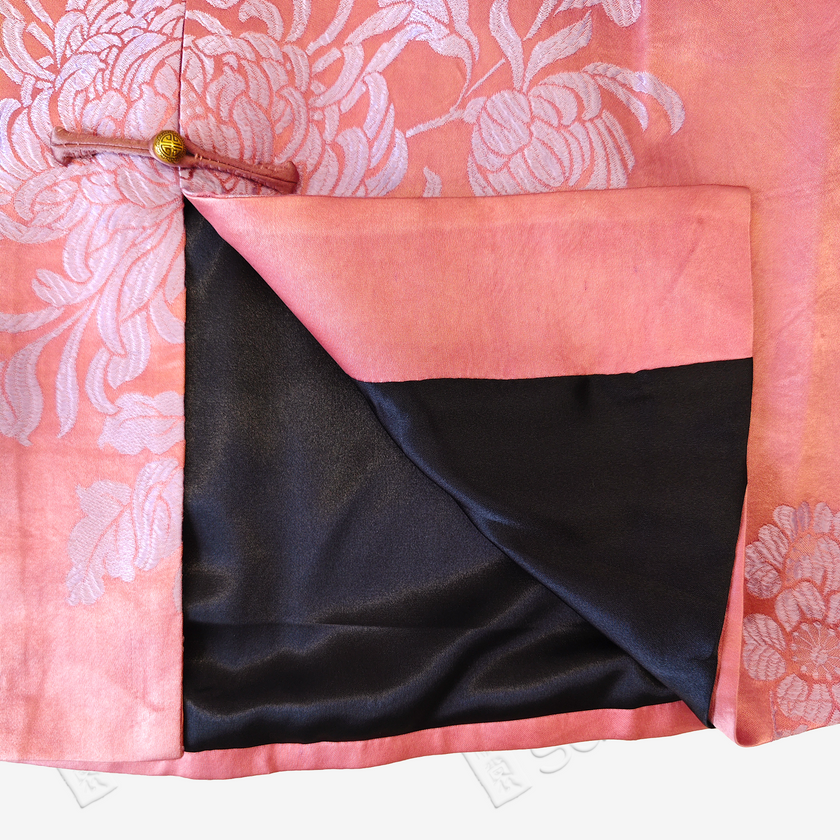Silk Satin Oriental Mandarin Collar Jacket