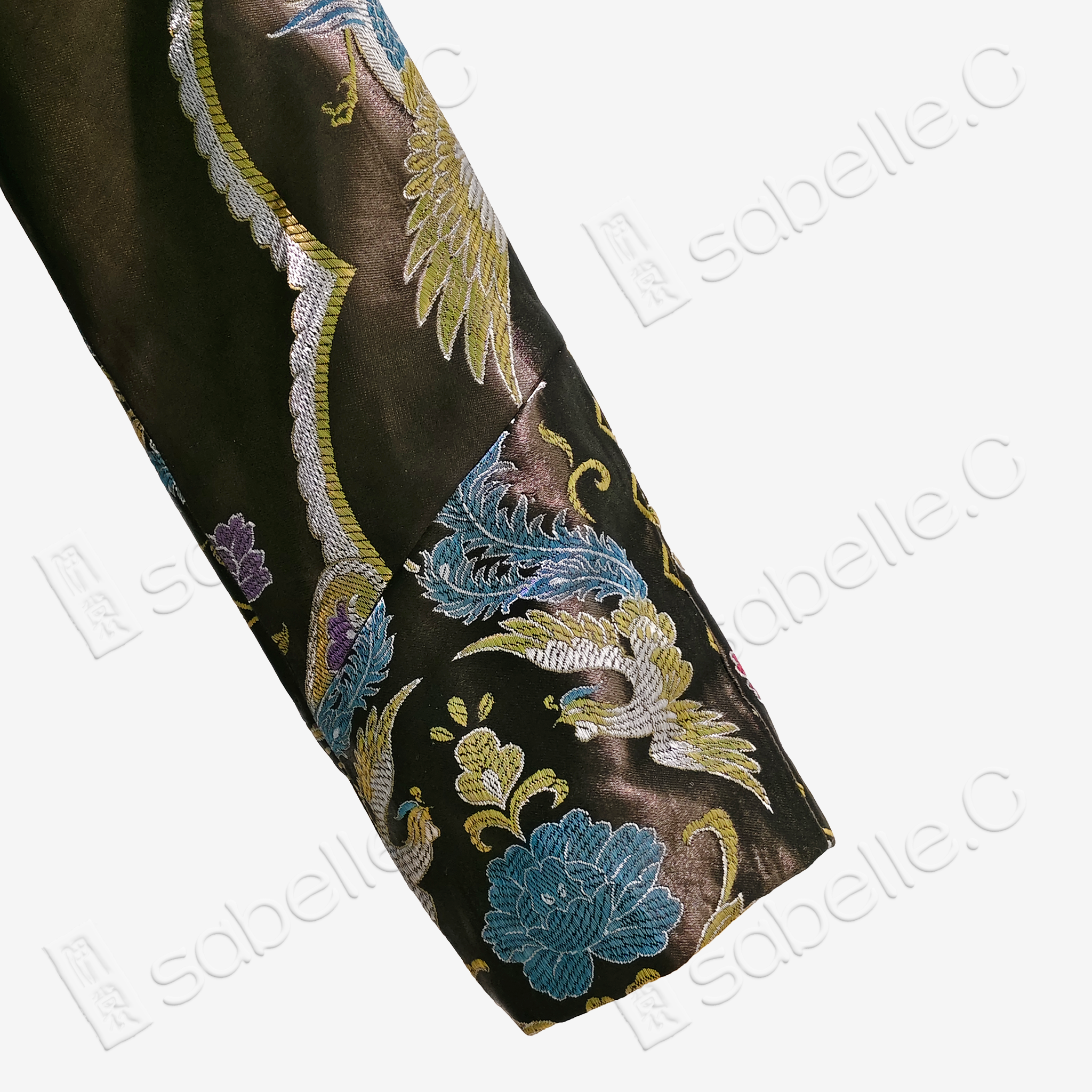 Silk Satin Oriental Mandarin Collar Jacket