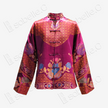 Silk Satin Oriental Mandarin Collar Jacket