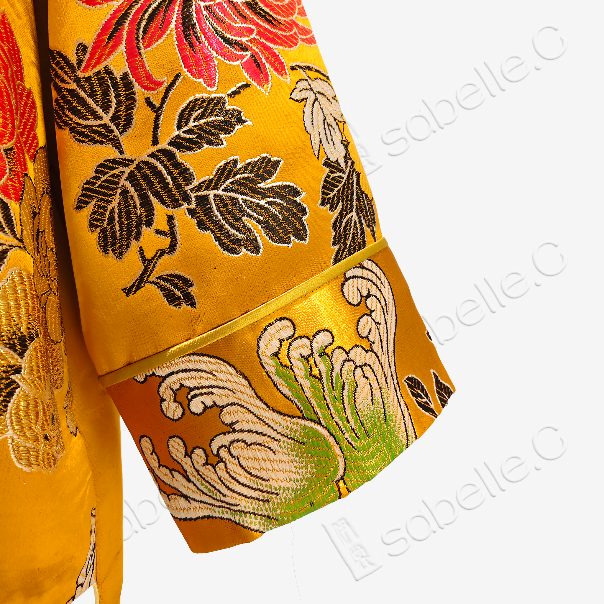 Silk Satin Floral Tang Jacket