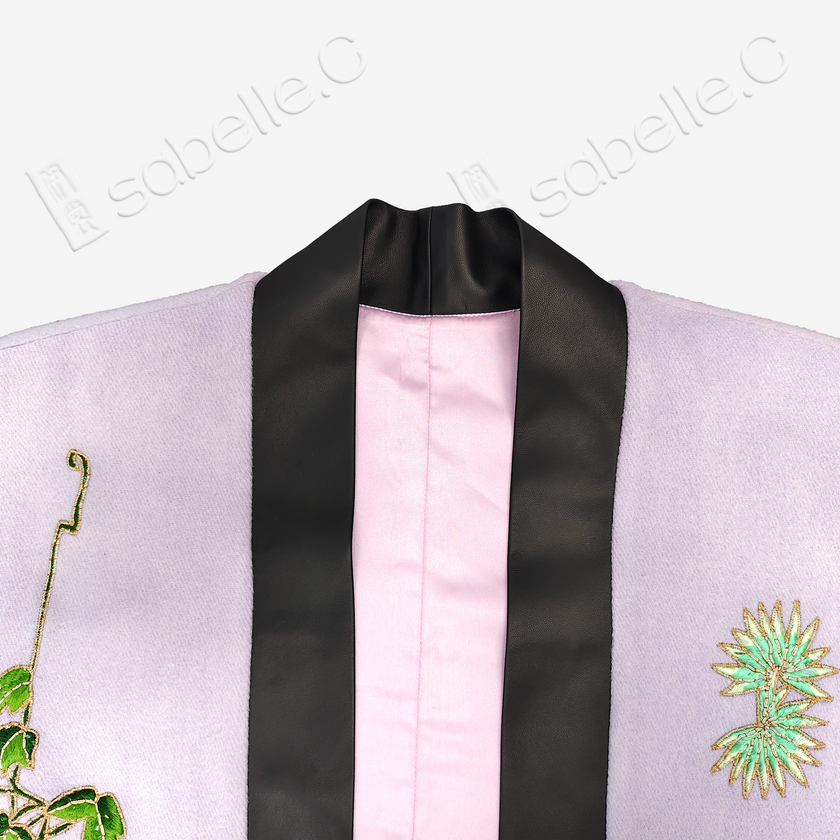 Wool Chinese-style Vintage Embroidered Coat