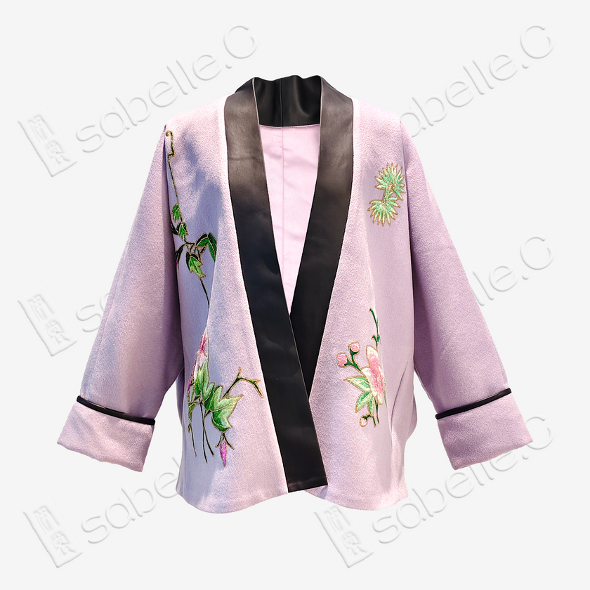 Wool Chinese-style Vintage Embroidered Coat