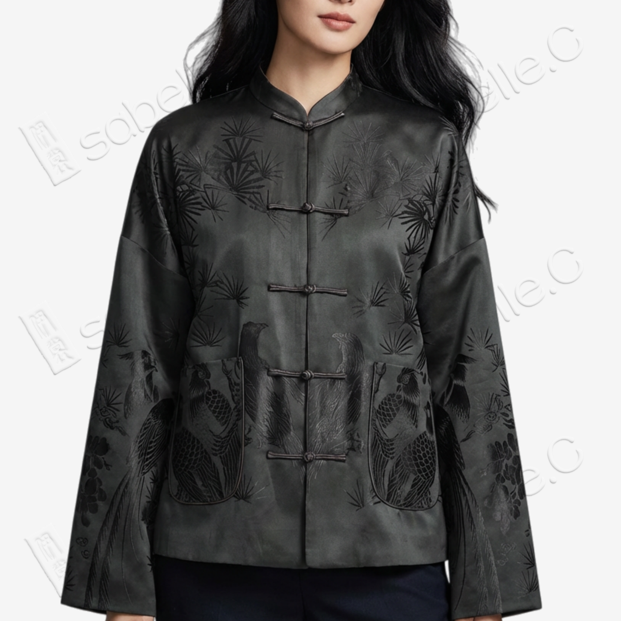 Silk Satin Tang Outerwear