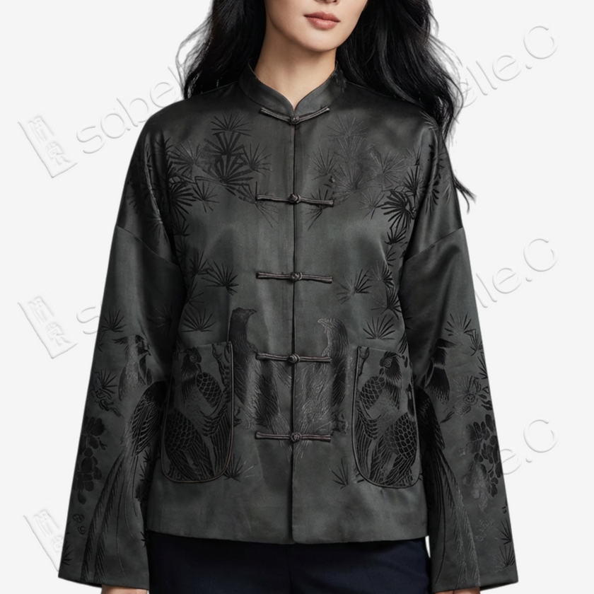 Silk Satin Tang Outerwear