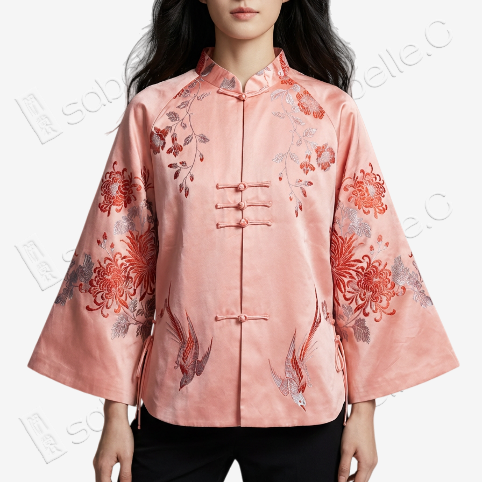 Silk Satin  New Chinese Style Jacket