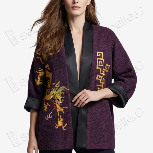 Alpaca Wool Chinese Cardigan