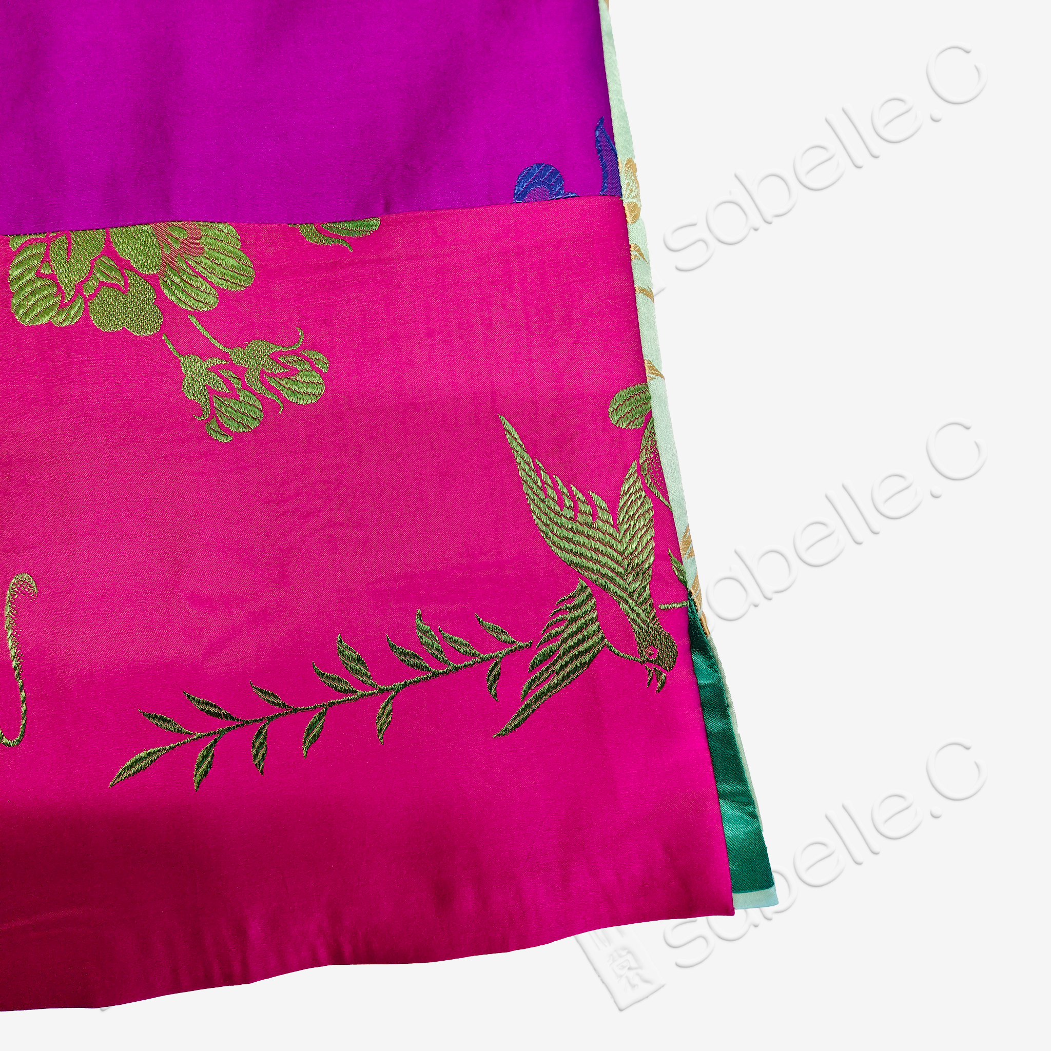 Vintage Silk Satin Paneled Jacket