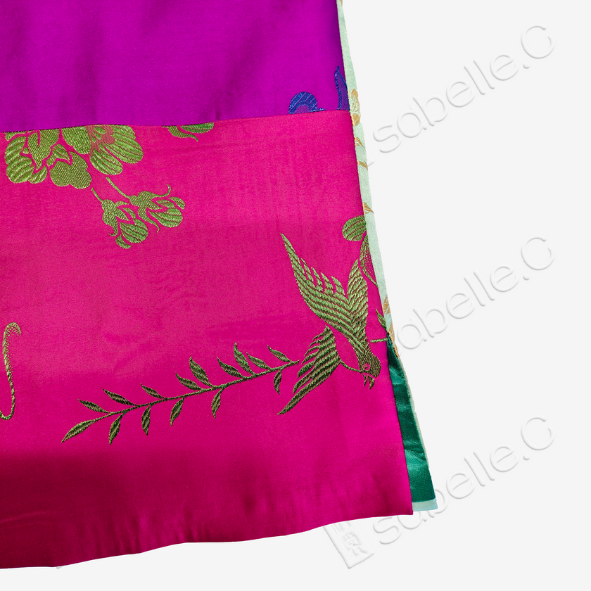 Vintage Silk Satin Paneled Jacket