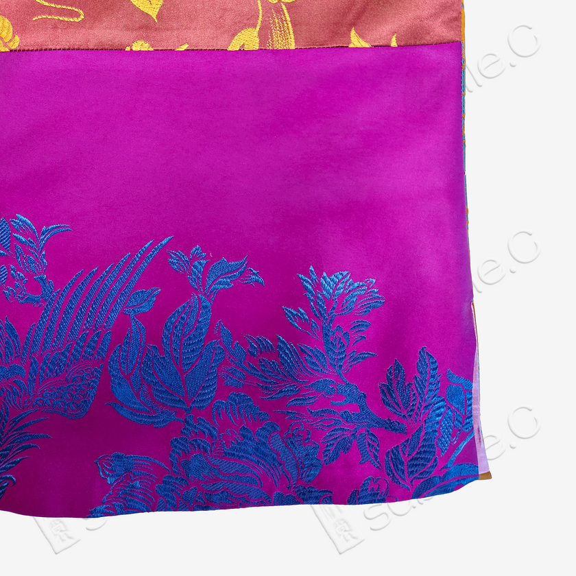 Vintage Silk Satin Paneled Jacket