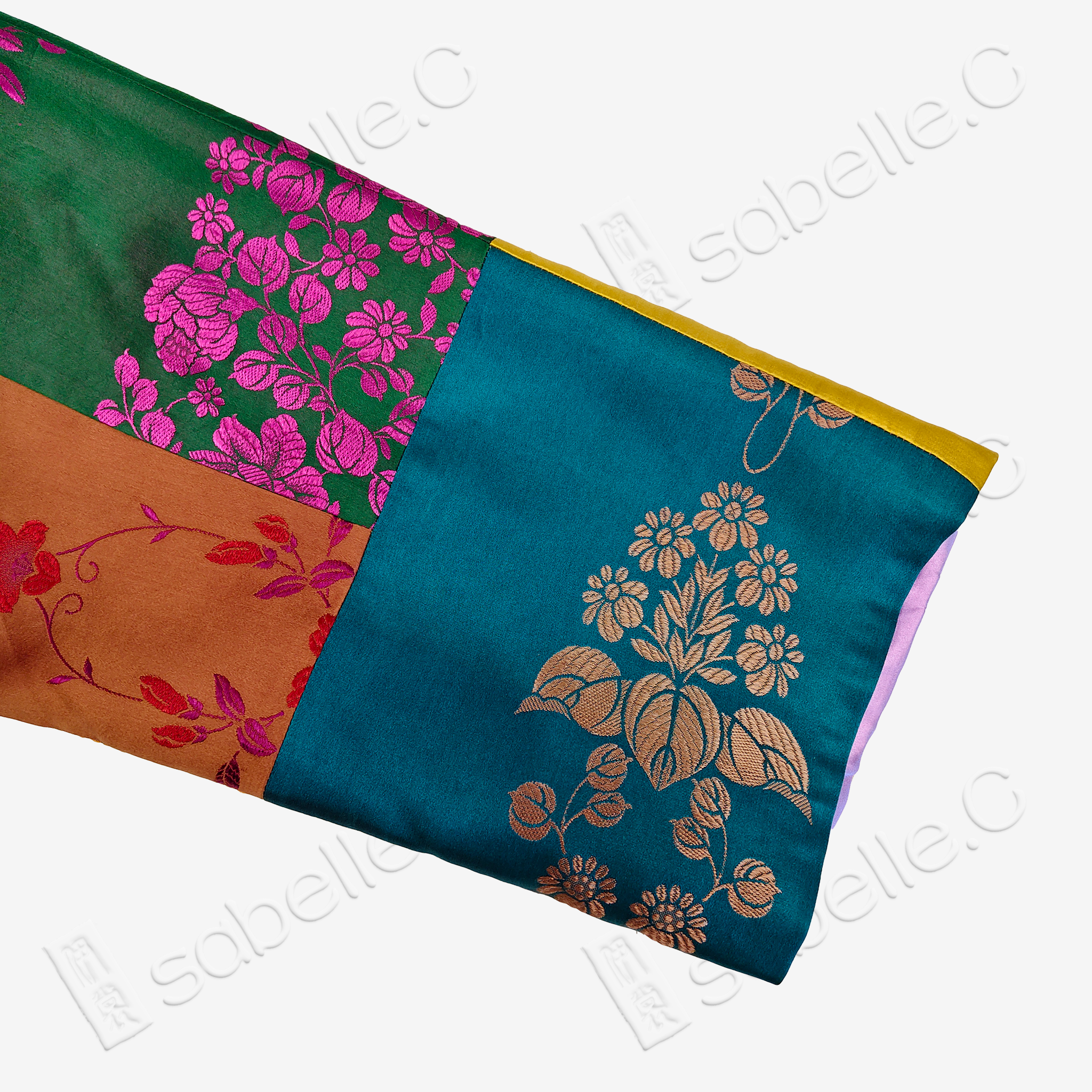 Vintage Silk Satin Paneled Jacket