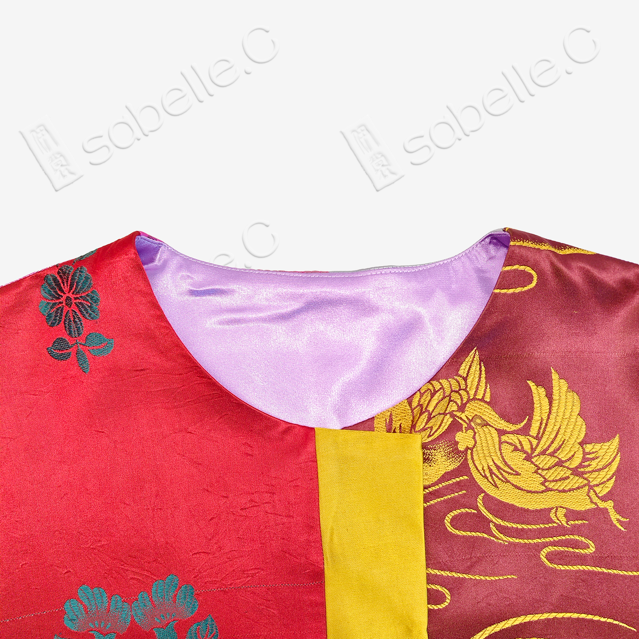 Vintage Silk Satin Paneled Jacket