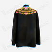 Embroidered Silk Satin Cape Jacket