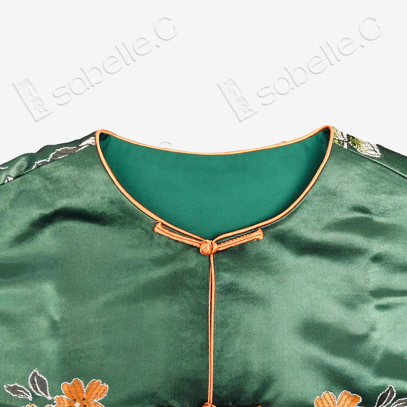 Premium Heavyweight Vintage Silk Jacket with Cuff Panel