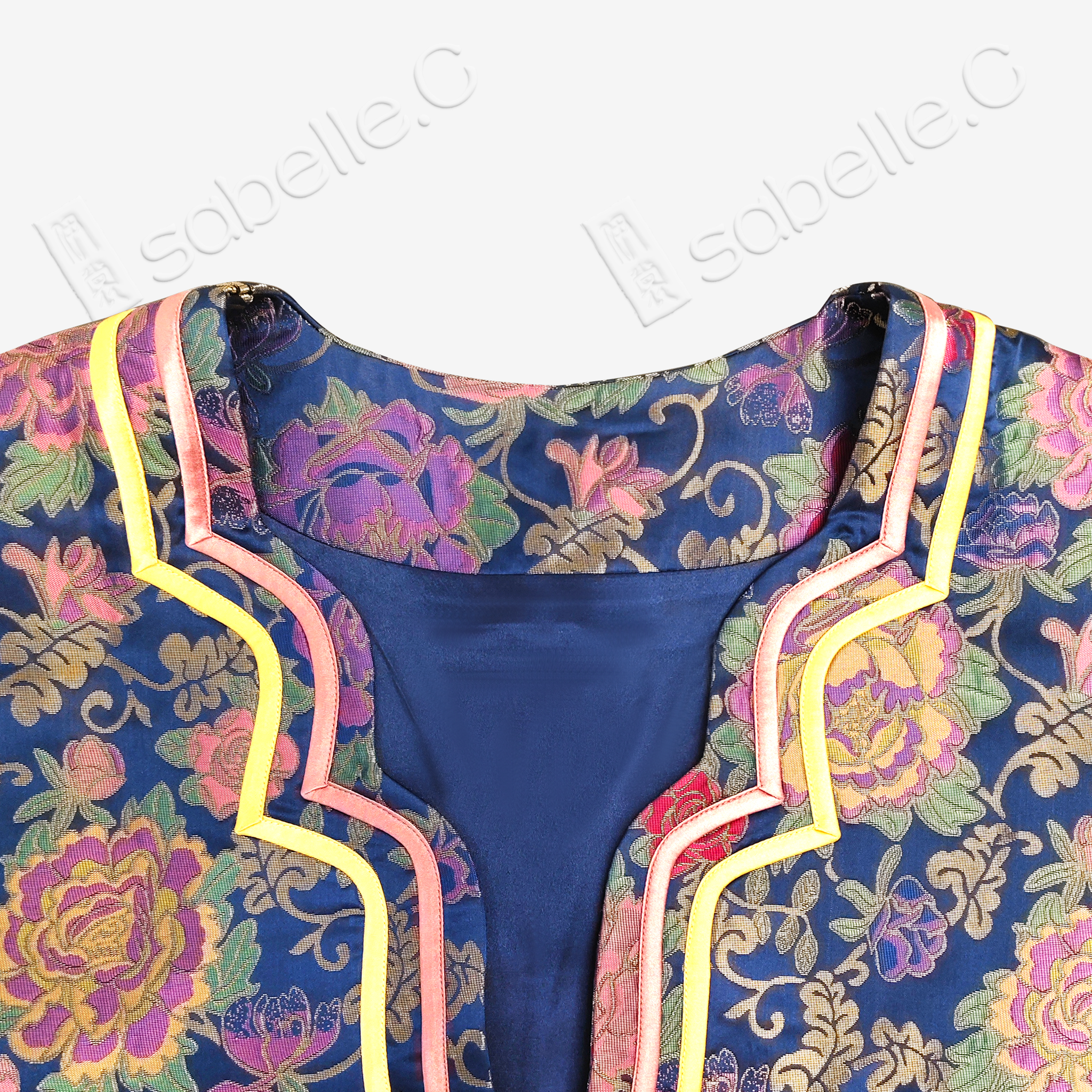 Yunjin Brocade V-Neck Coat