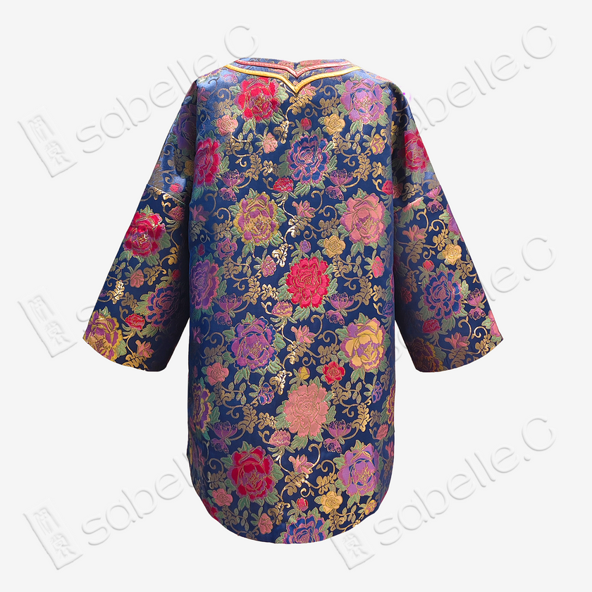 Yunjin Brocade V-Neck Coat