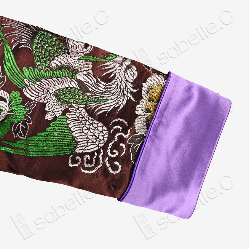 Premium Heavyweight Vintage Silk Jacket with Cuff Panel