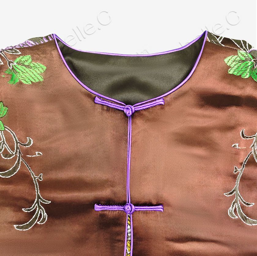 Premium Heavyweight Vintage Silk Jacket with Cuff Panel