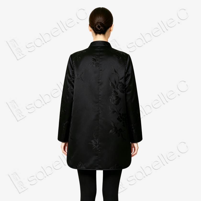 Vintage Floral Silk Satin Tang Jacket - 古董真絲老緞唐裝外套