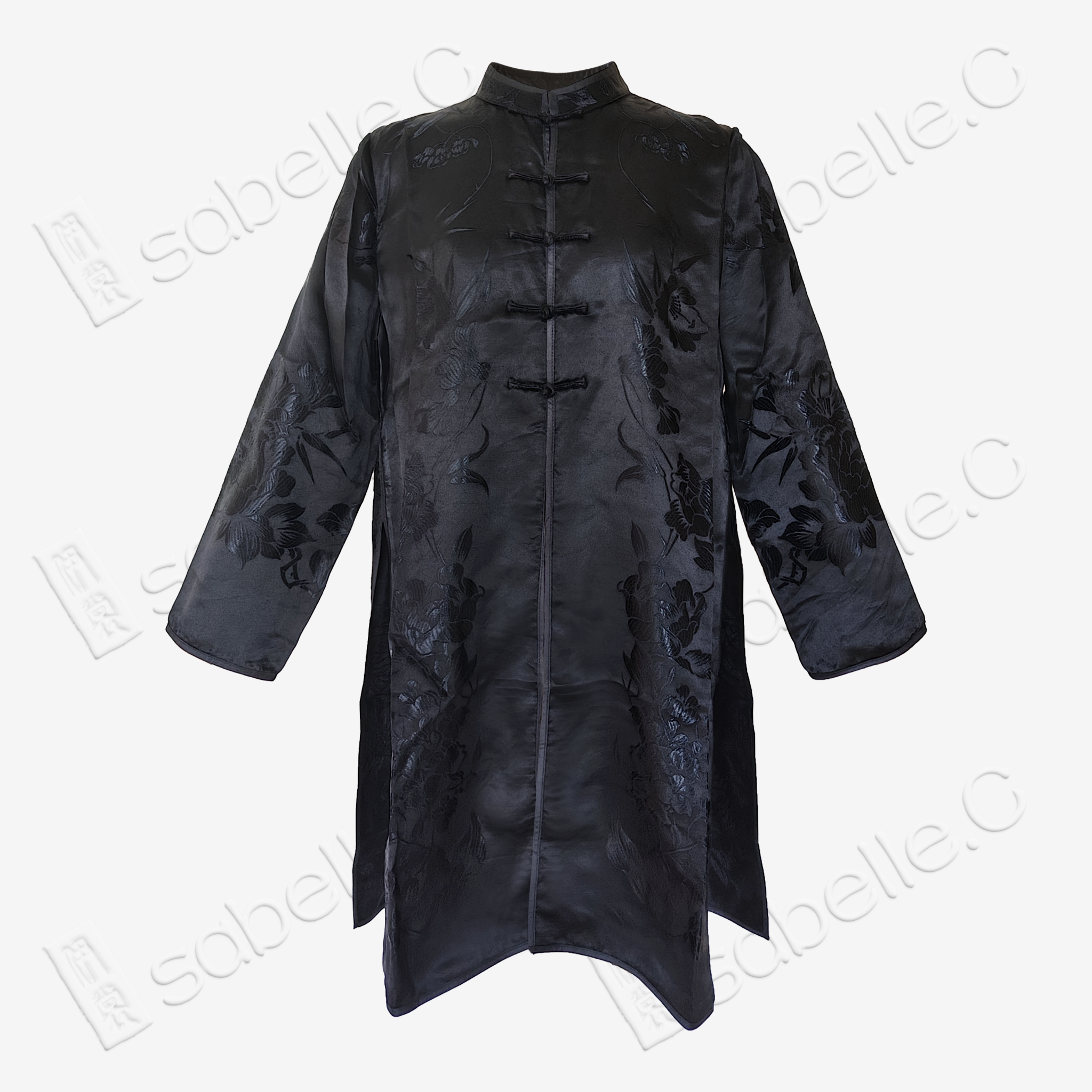 Vintage Floral Silk Satin Tang Jacket - 古董真絲老緞唐裝外套