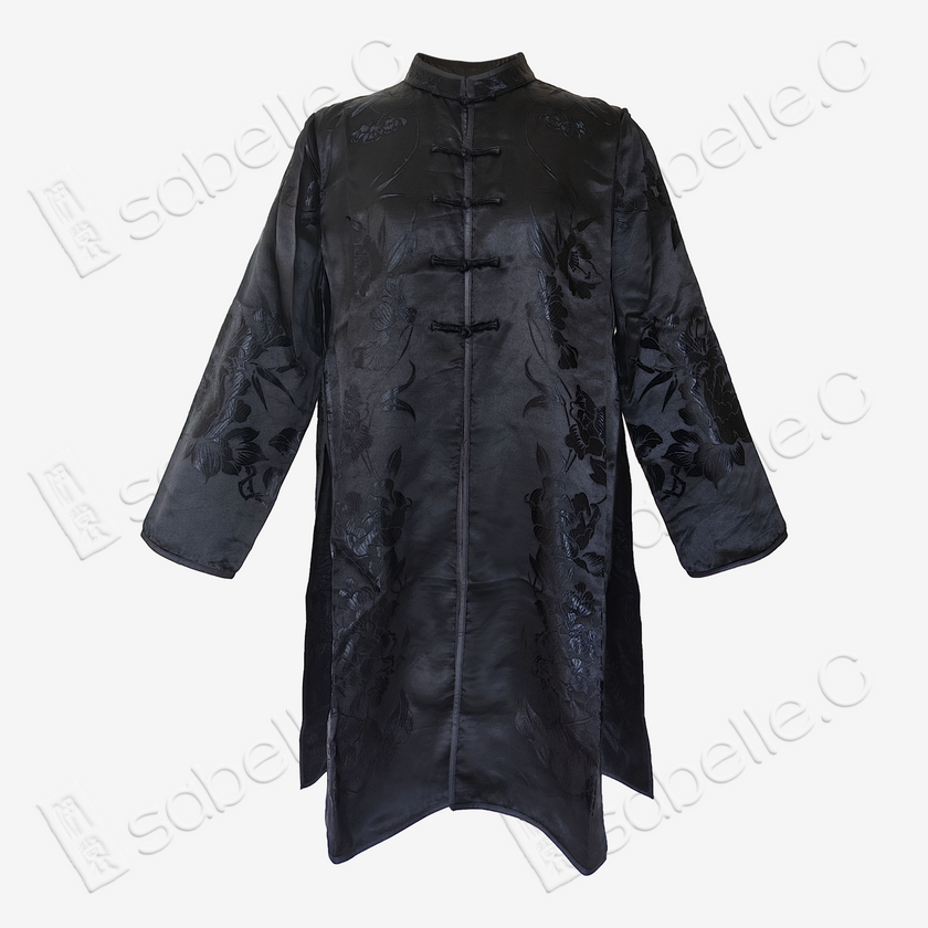 Vintage Floral Silk Satin Tang Jacket - 古董真絲老緞唐裝外套