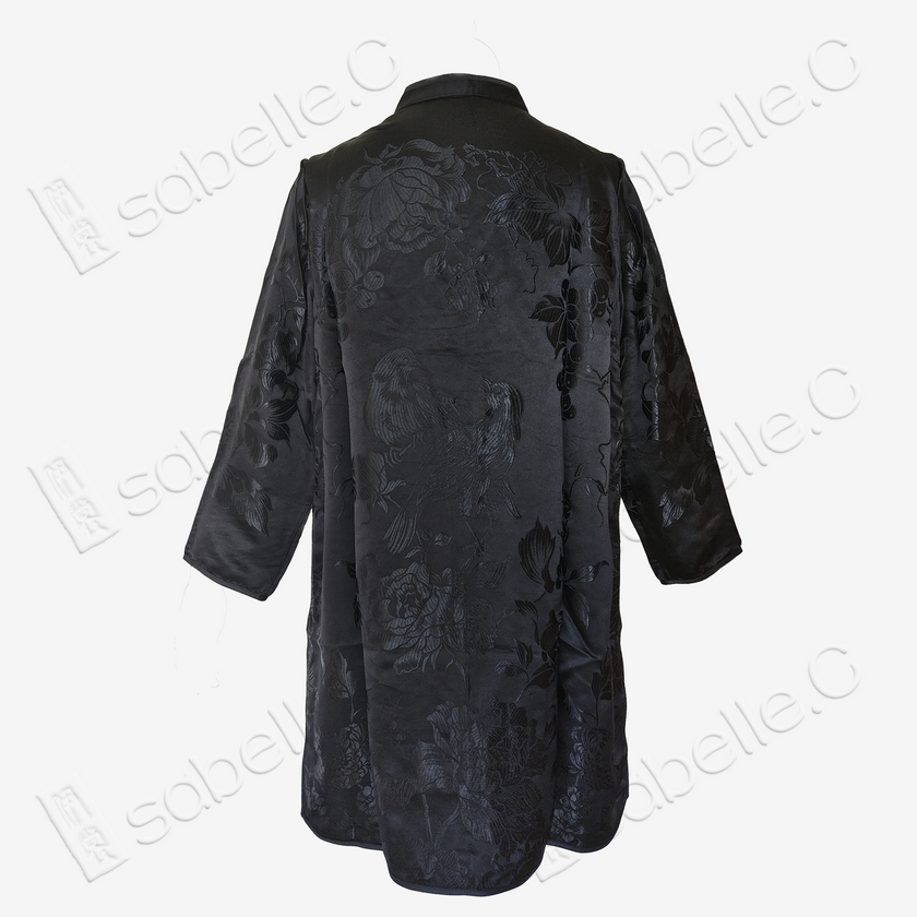 Vintage Floral Silk Satin Tang Jacket - 古董真絲老緞唐裝外套