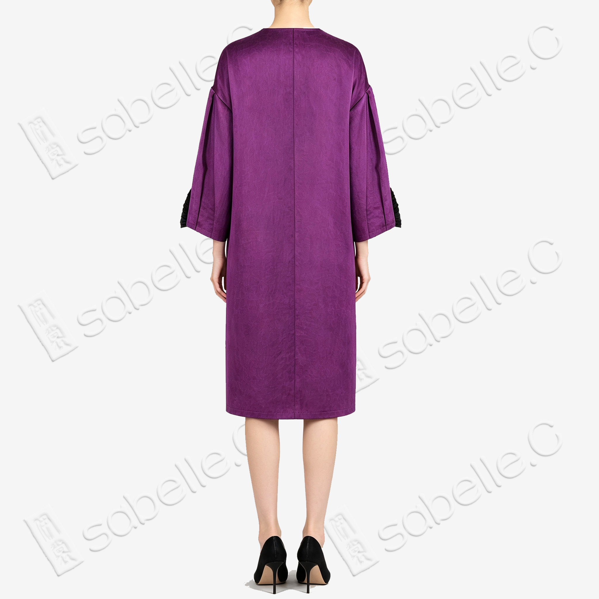 Crackle-Texture Gambiered Canton Silk Outerwear - 龜裂紋香雲紗外套