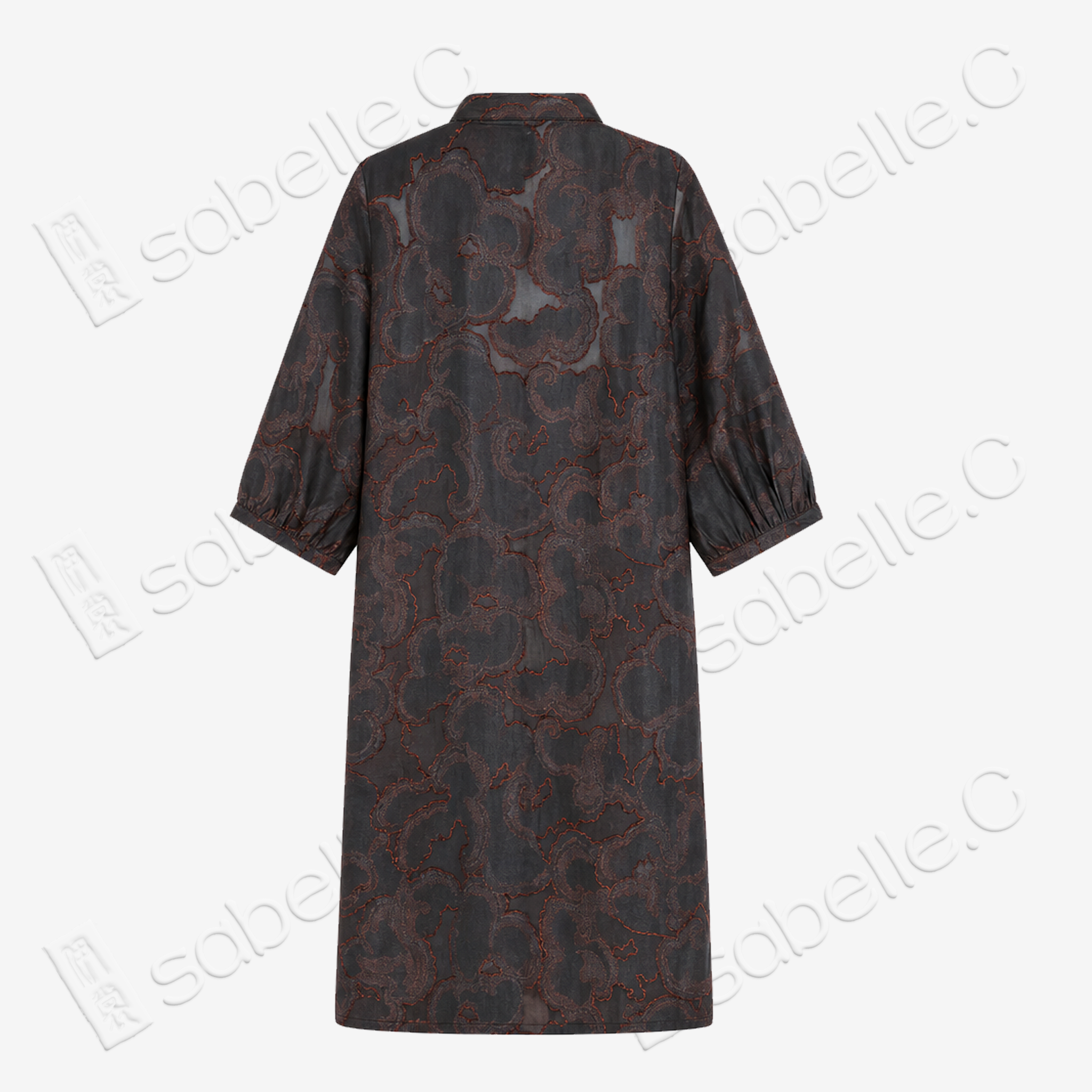 Hua‑Luo Jacquard Gambiered Canton Silk Shirt‑Jacket - 花蘿香雲紗提花開衫
