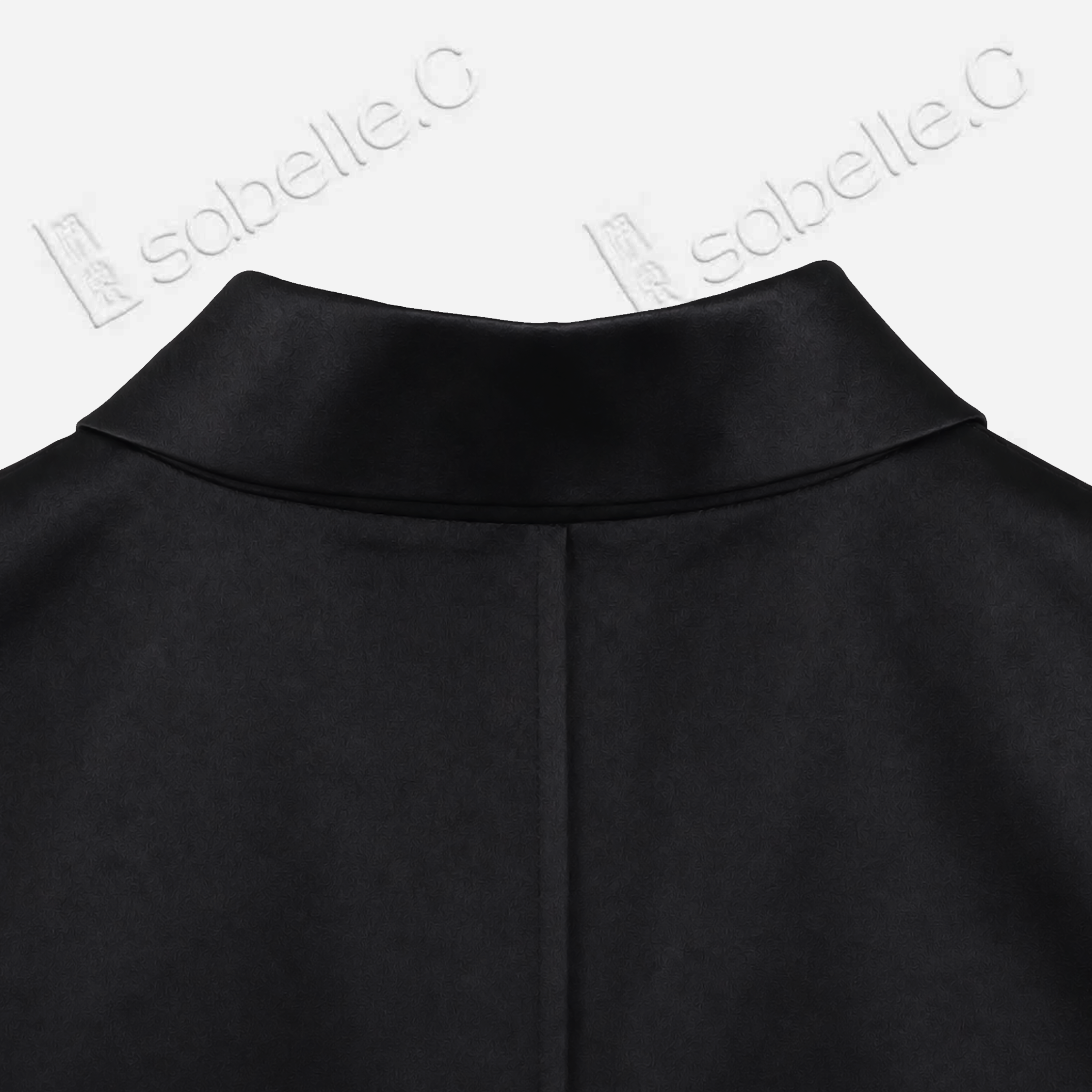 Leather‑Finish Gambiered Canton Silk Curved‑Hem Jacket - 皮子料香雲紗外套