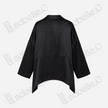Leather‑Finish Gambiered Canton Silk Curved‑Hem Jacket - 皮子料香雲紗外套