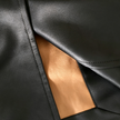 Leather‑Finish Gambiered Canton Silk Trench Coat - 重緞香雲紗風衣外套