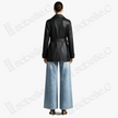 Leather‑Finish Gambiered Canton Silk Trench Coat - 重緞香雲紗風衣外套