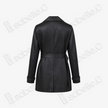 Leather‑Finish Gambiered Canton Silk Trench Coat - 重緞香雲紗風衣外套