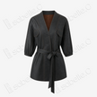 Heavy Silk Gambiered Canton Silk Trench Coat - 皮子料重緞香雲紗風衣外套