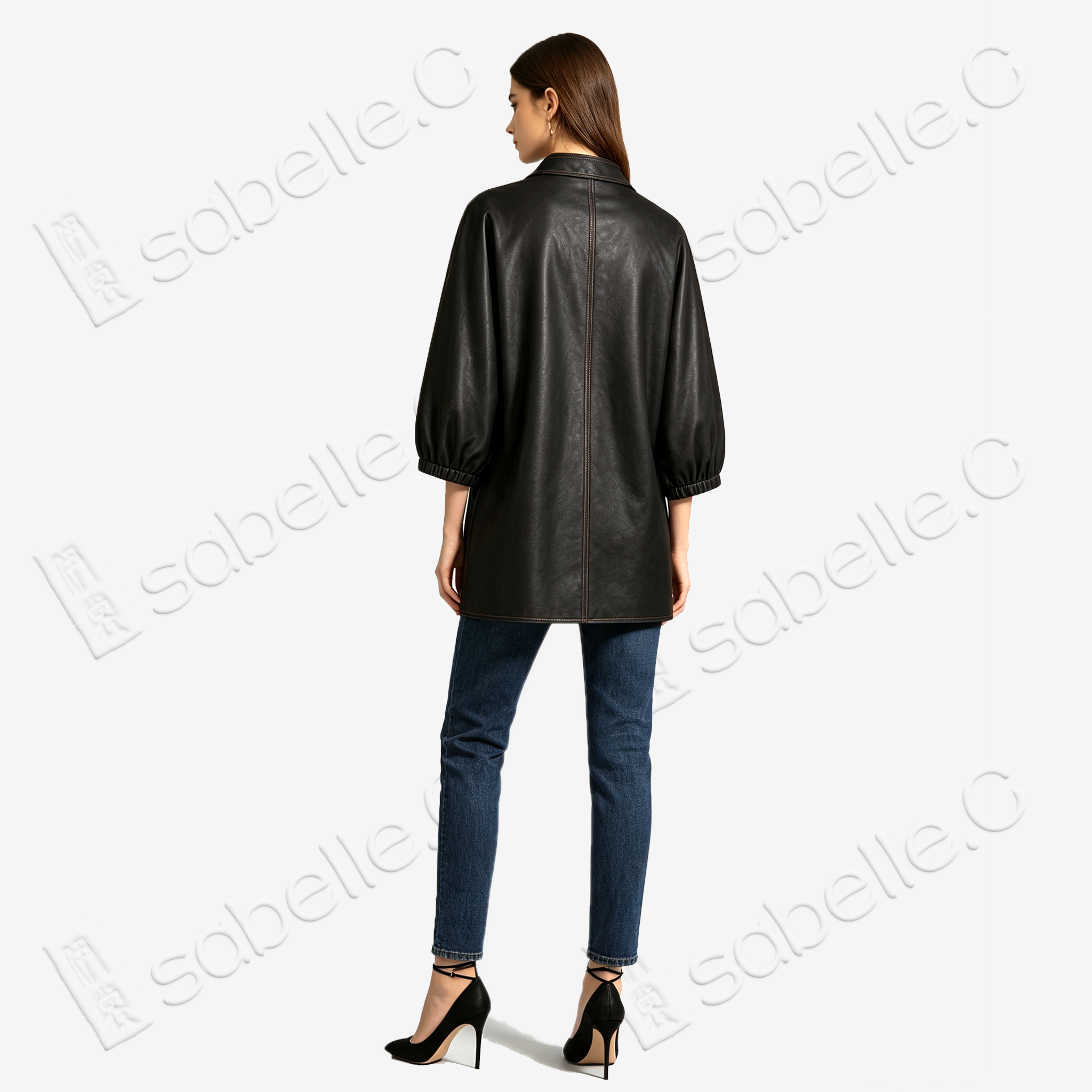 Heavy Silk Gambiered Canton Silk Trench Coat - 皮子料重緞香雲紗風衣外套