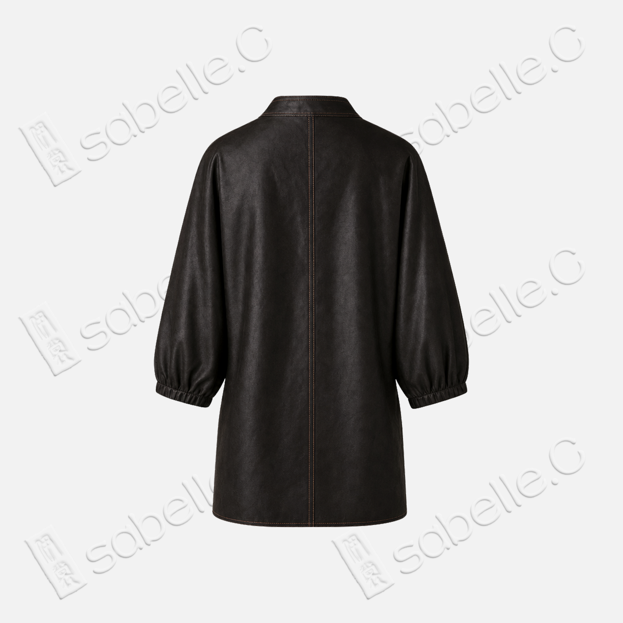 Heavy Silk Gambiered Canton Silk Trench Coat - 皮子料重緞香雲紗風衣外套