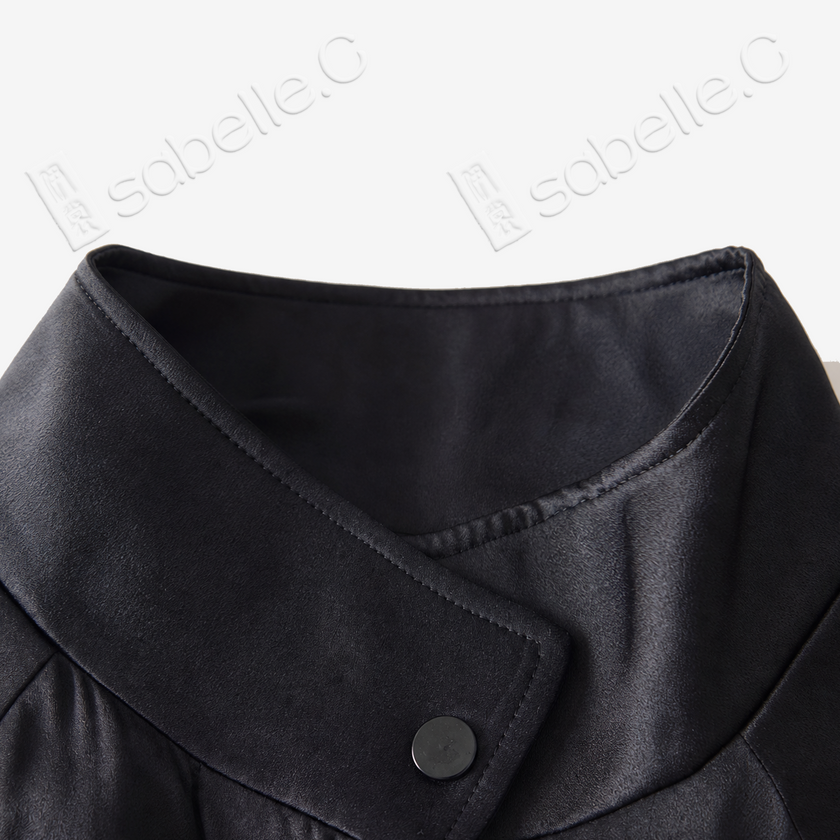 Heavy Silk Gambiered Canton Silk Trench Coat - 皮子料重緞香雲紗風衣外套