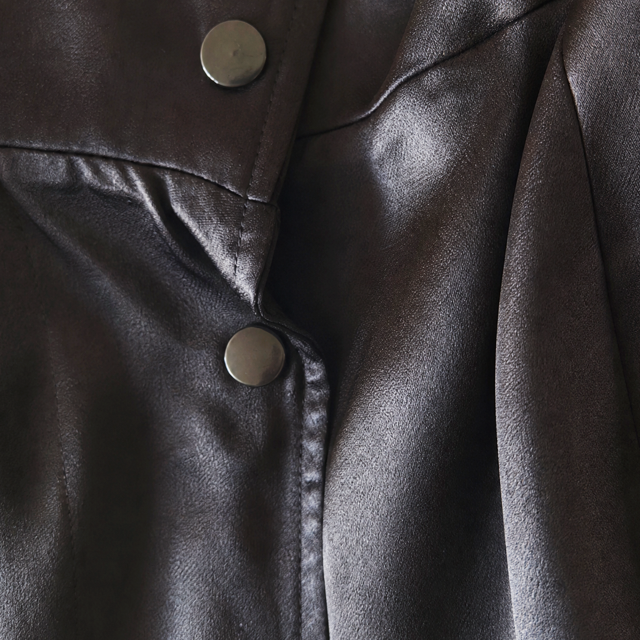 Heavy Silk Gambiered Canton Silk Trench Coat - 皮子料重緞香雲紗風衣外套