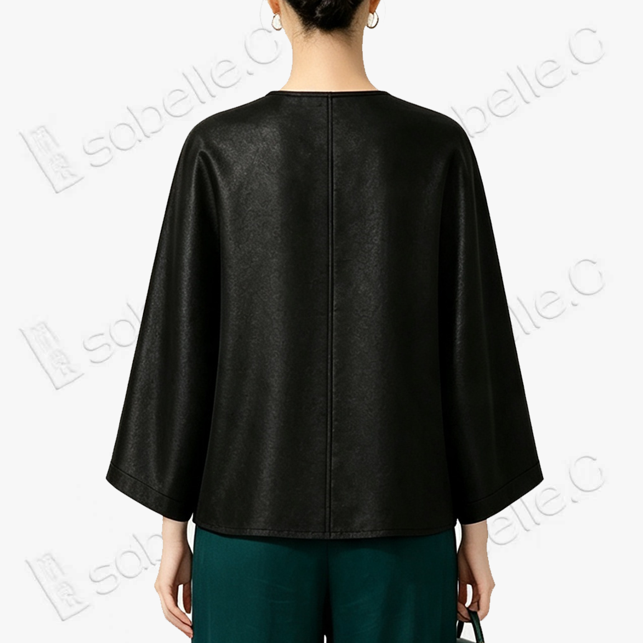 Heavy‑Satin Gambiered Canton Silk Short Jacket - 皮子料重磅香雲紗短外套