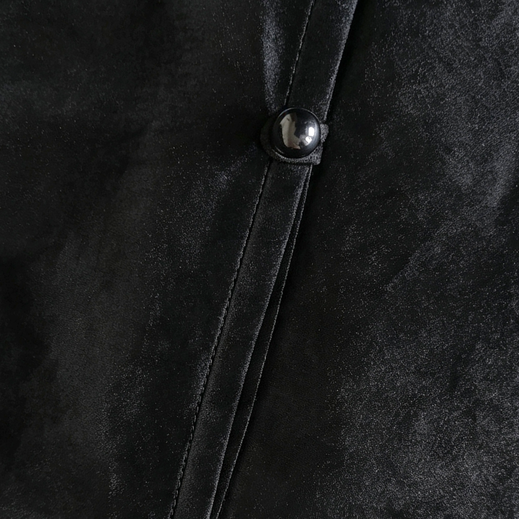 Heavy‑Satin Gambiered Canton Silk Short Jacket - 皮子料重磅香雲紗短外套