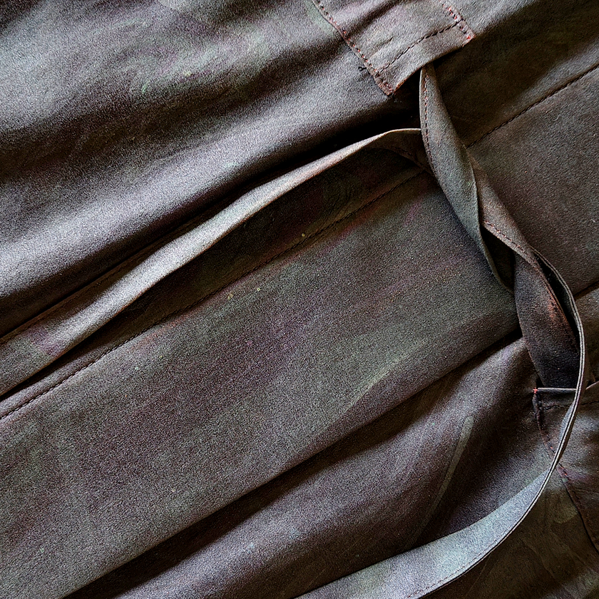 Heavy‑Satin Gambiered Canton Silk Outerwear - 皮子料重緞香雲紗外套