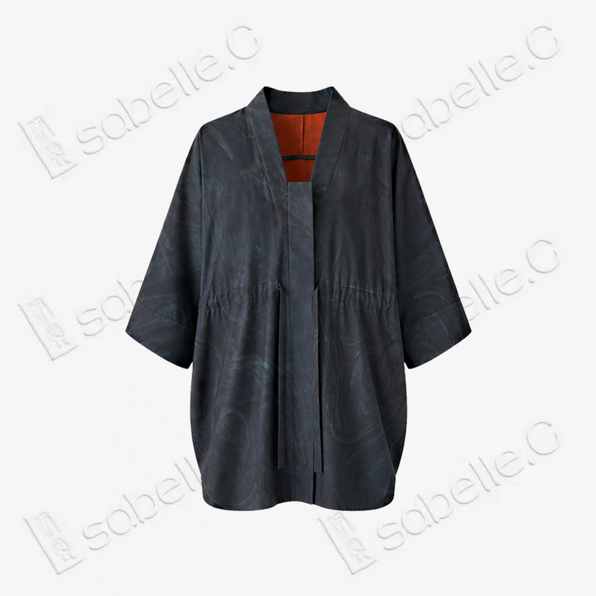 Heavy‑Satin Gambiered Canton Silk Outerwear - 皮子料重緞香雲紗外套