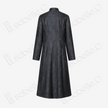 Gambiered Canton Silk Mandarin‑Collar Long Coat - 香雲紗盤口對襟長外套