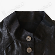 Crackled‑Texture Gambiered Canton Silk Short Jacket - 龜裂紋香雲紗短外套
