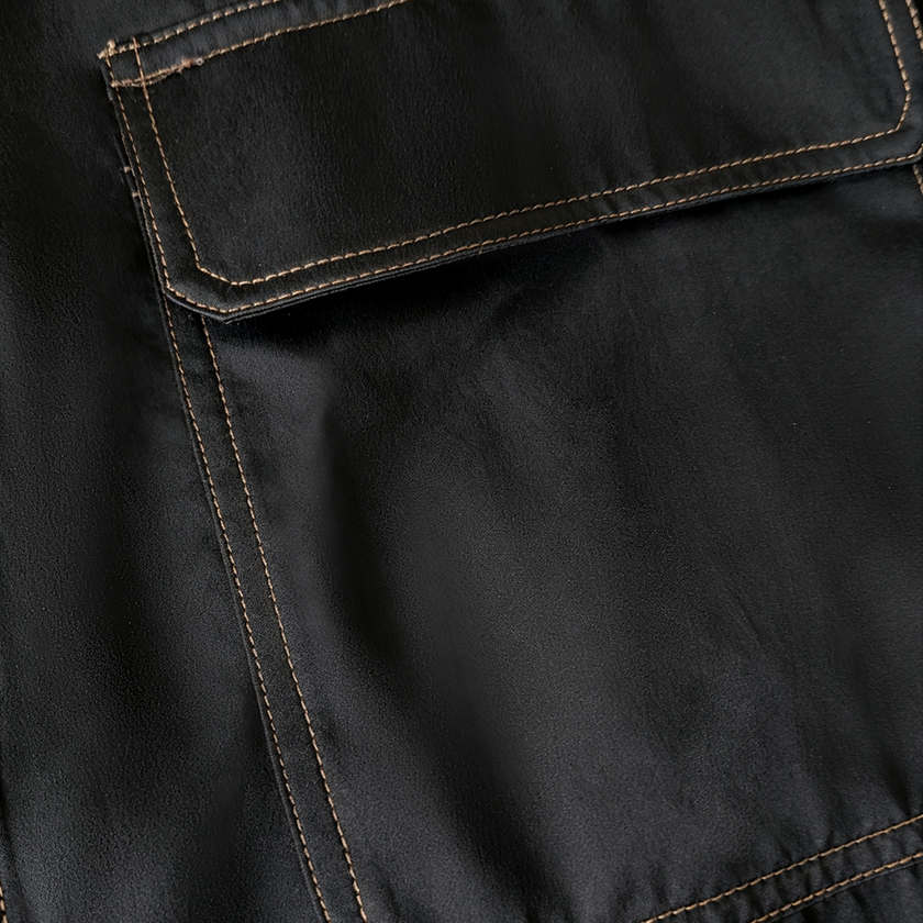 Heavy‑Weight Gambiered Canton Silk Shirt - 重磅皮子料香雲紗襯衫