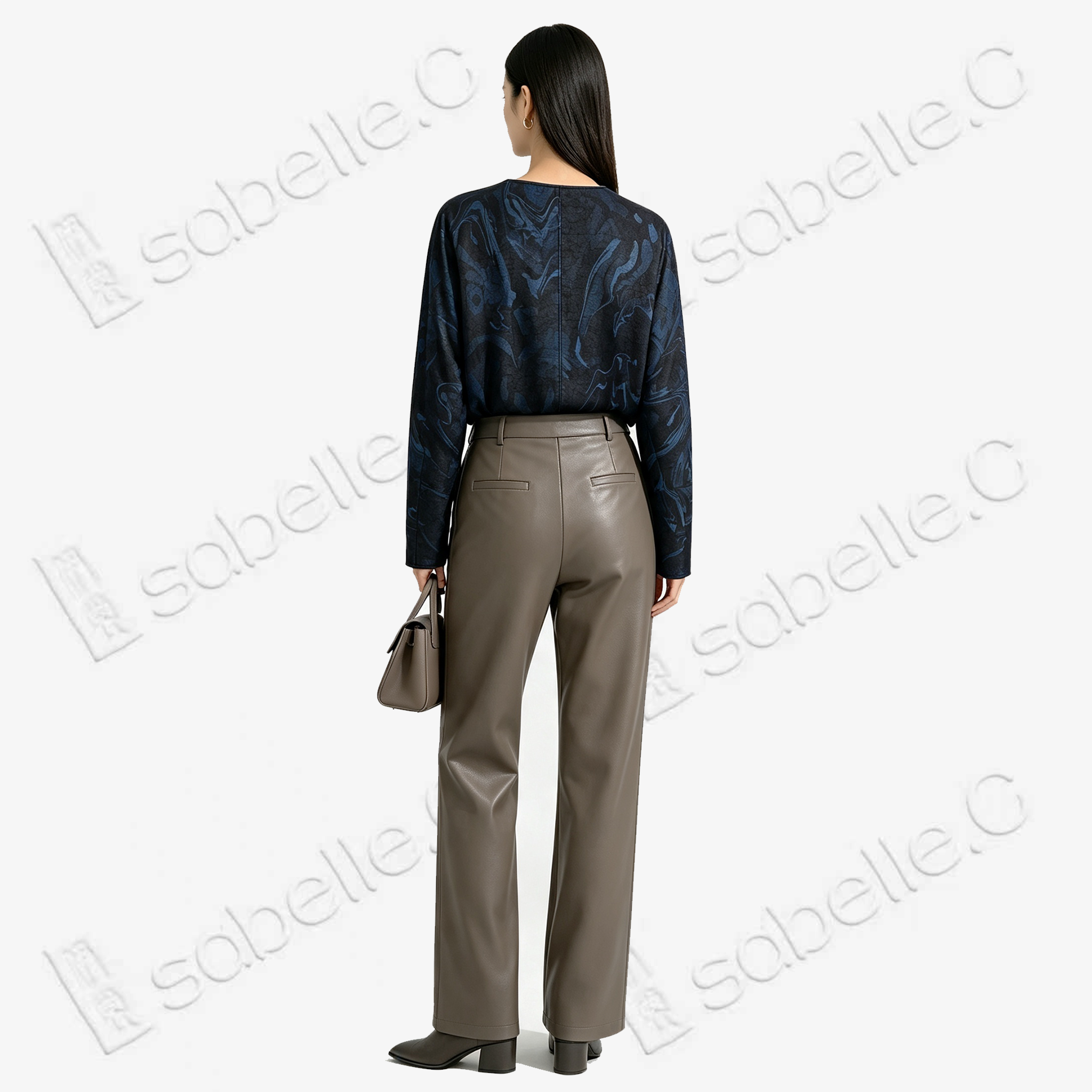 Crackled‑Texture Gambiered Canton Silk Jacket - 龜裂紋香雲紗短外套