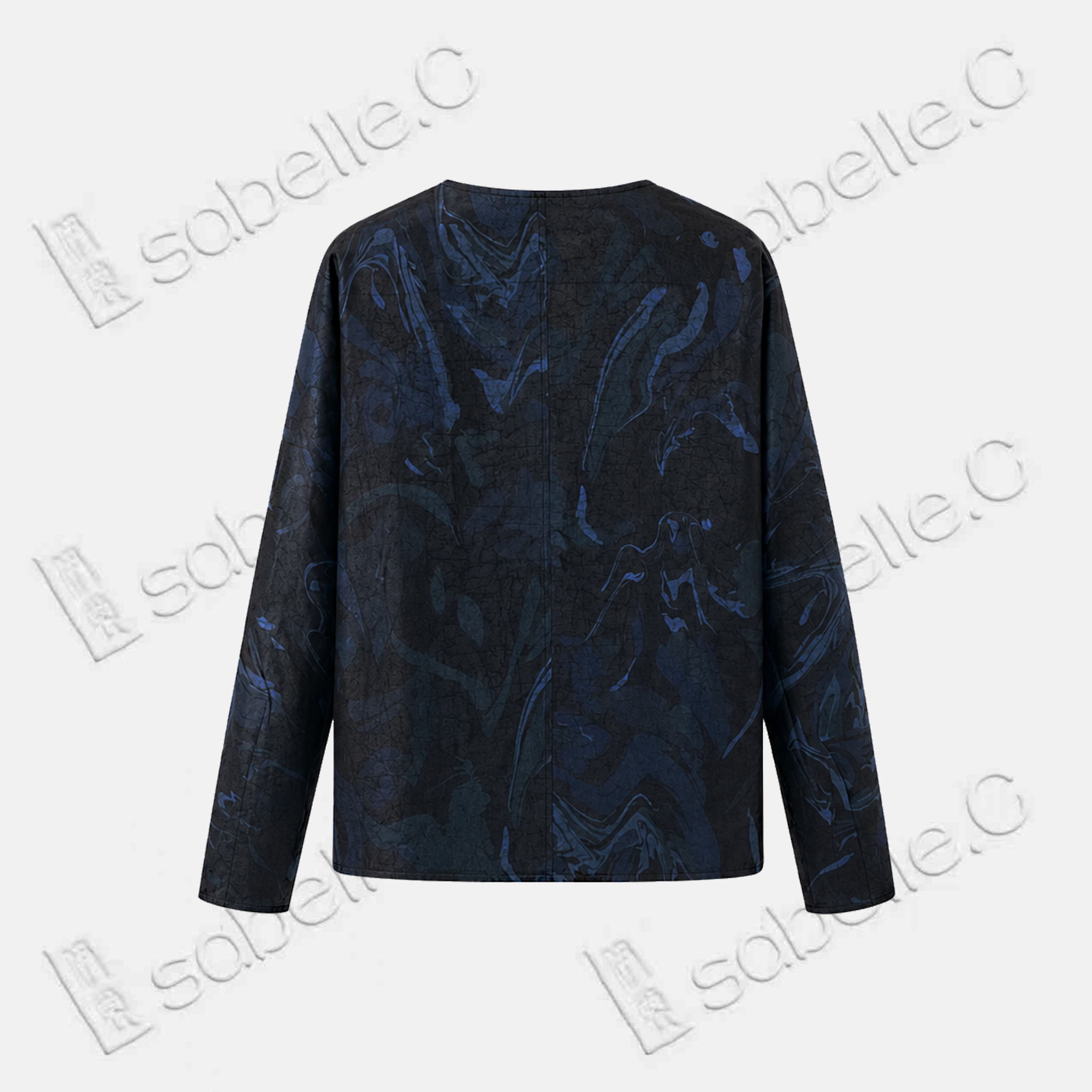 Crackled‑Texture Gambiered Canton Silk Jacket - 龜裂紋香雲紗短外套